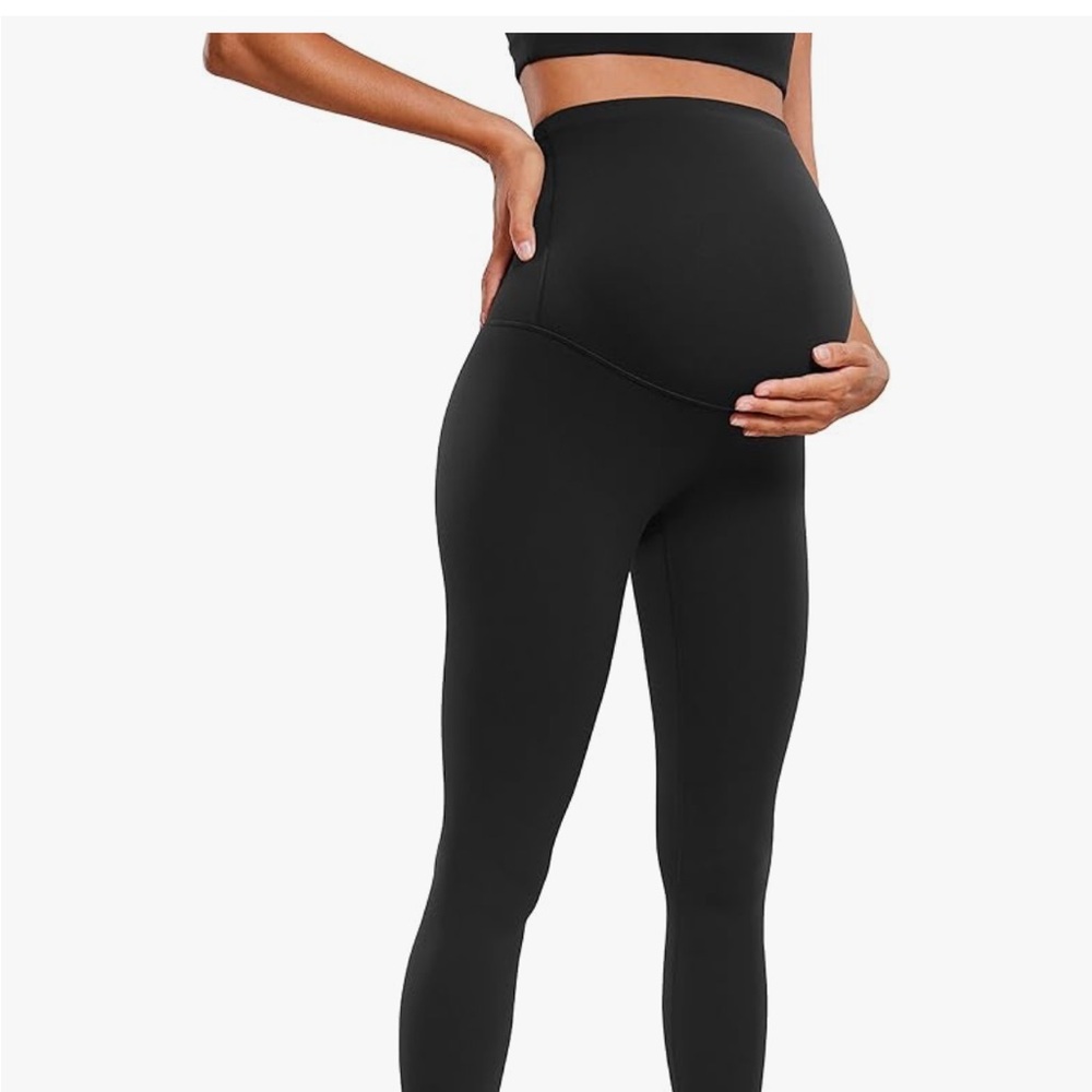 CRZ YOGA Black Maternity Leggings